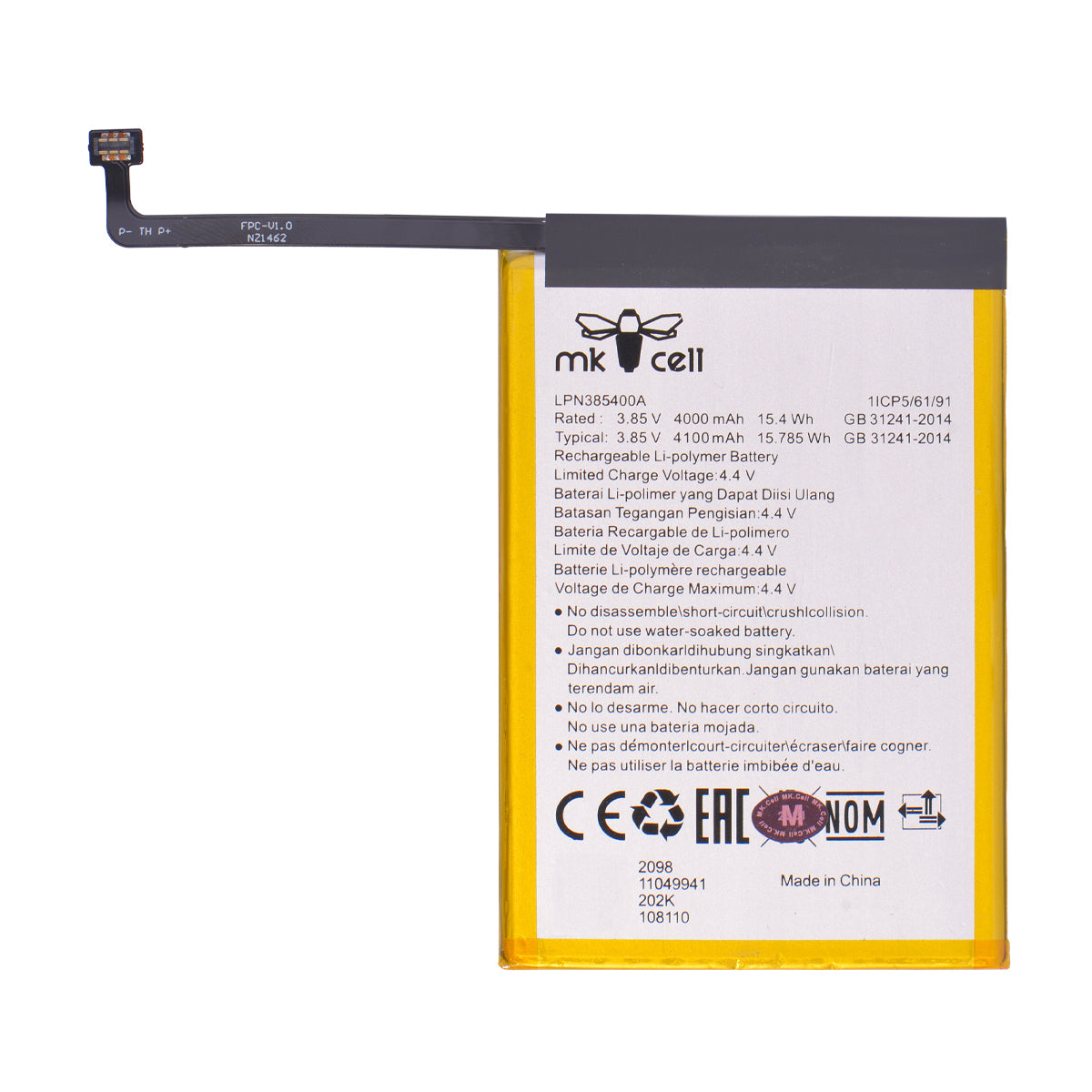 Batería Hisense H40 Lite LPN385400A