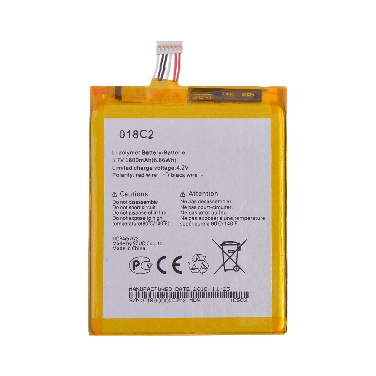 Batería Alcatel OT6033 TLP018C2
