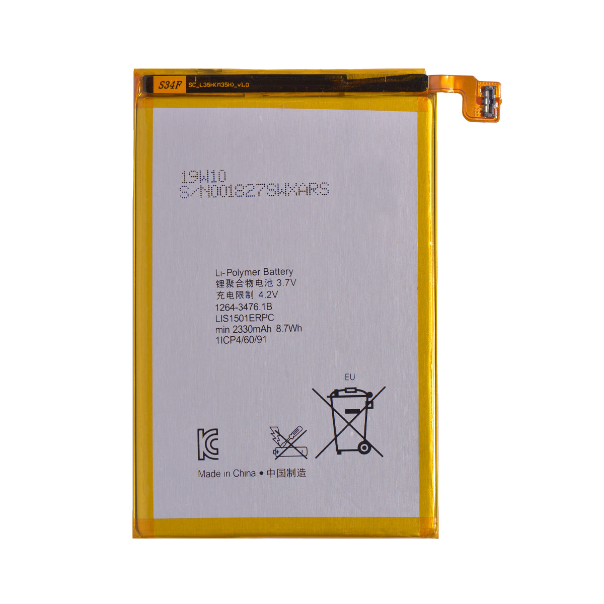 Batería Sony Xperia ZL LT35 C6503 LIS1501ERPC