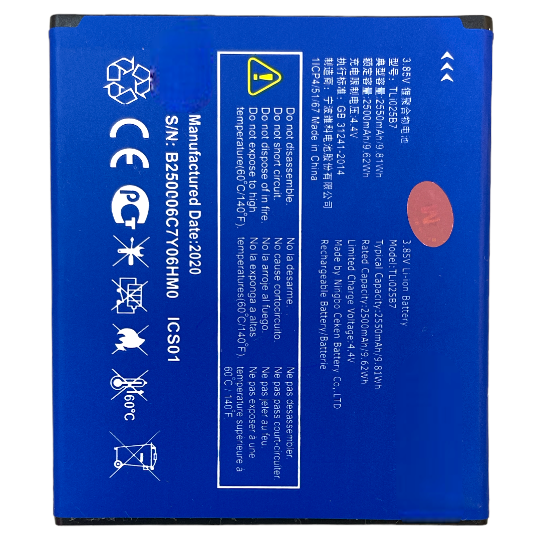 Batería Alcatel OT5011 A3 Plus 3g TLi025B7 2550mAh