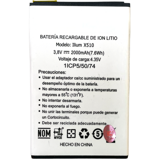 Batería Lanix Ilium X500 X510 2000mAh