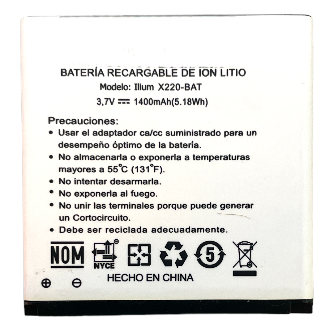 Batería Lanix  Llium X220 1400mah