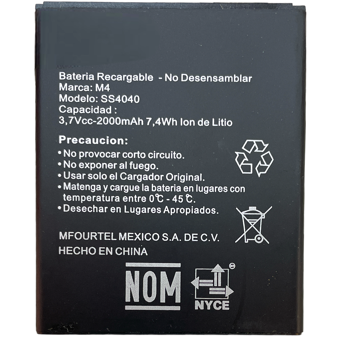Batería M4 Ss4040 Ss4350 M2000 2000mAh