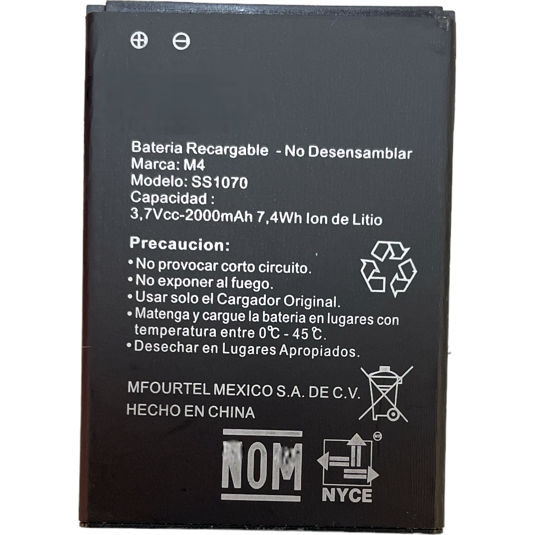 Batería Para M4 Ss1070 M2000mah