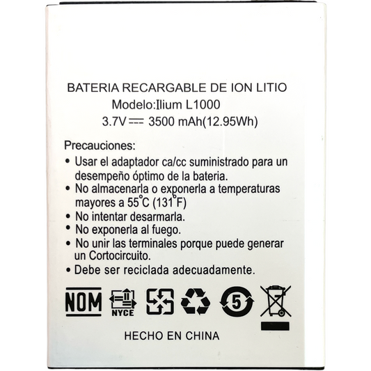 Batería Lanix Llium L1000 L1050 3700mah